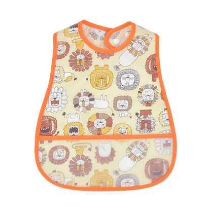 2023New Cartoon Pattern EVA Waterproof Pocket Lunch Feeding Bibs