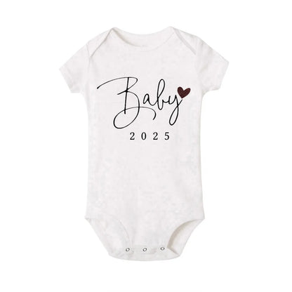 Baby Coming Soon 2025 Announcement Newborn Bodysuit Baby Romper Summer