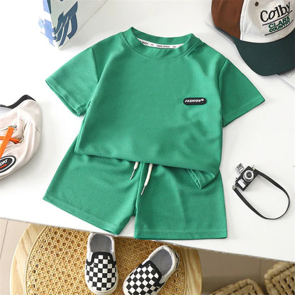 Baby Outfit Set Boys Fashion Loose Leisure Suit Summer New Children