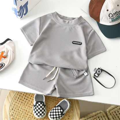 Baby Outfit Set Boys Fashion Loose Leisure Suit Summer New Children