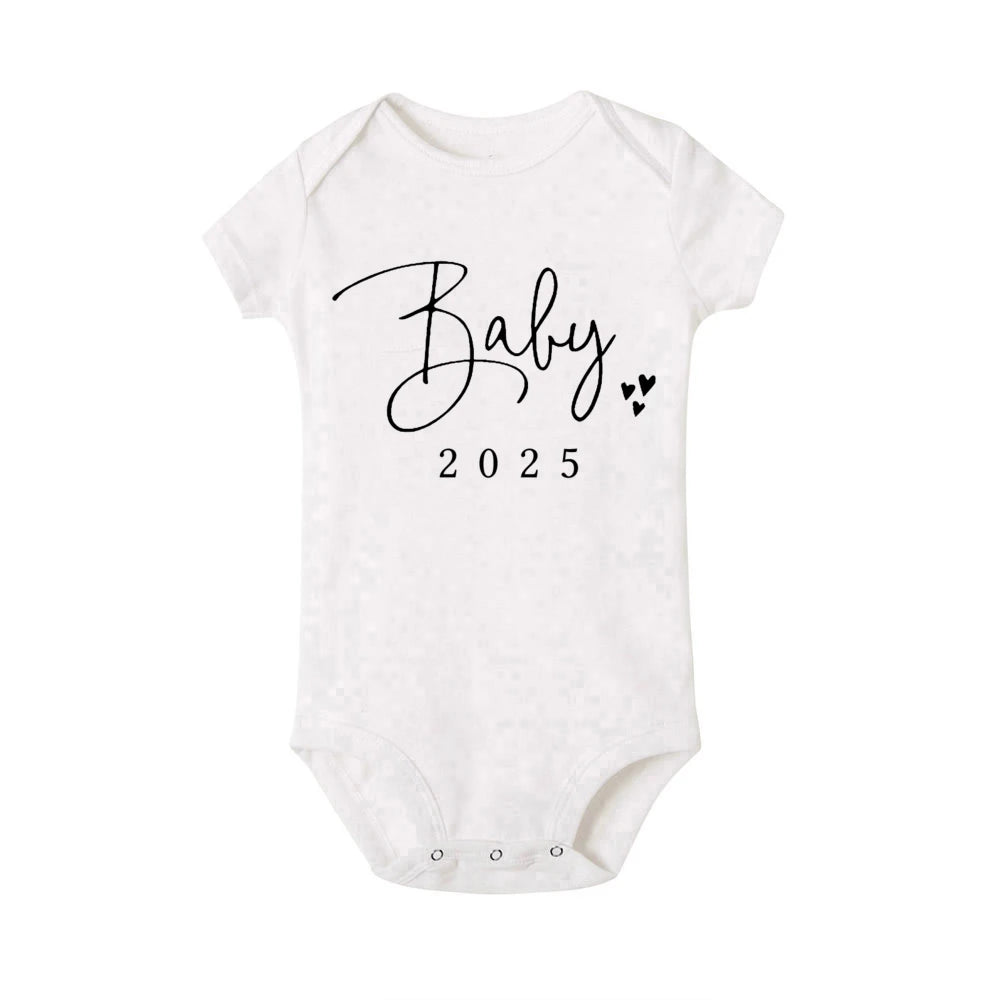 Baby Coming Soon 2025 Announcement Newborn Bodysuit Baby Romper Summer