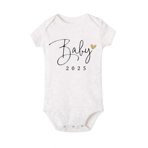 Baby Coming Soon 2025 Announcement Newborn Bodysuit Baby Romper Summer