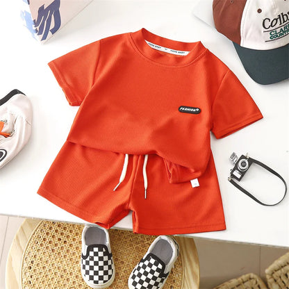 Baby Outfit Set Boys Fashion Loose Leisure Suit Summer New Children