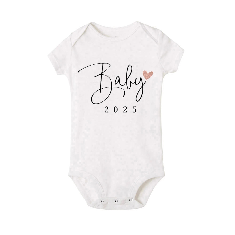 Baby Coming Soon 2025 Announcement Newborn Bodysuit Baby Romper Summer