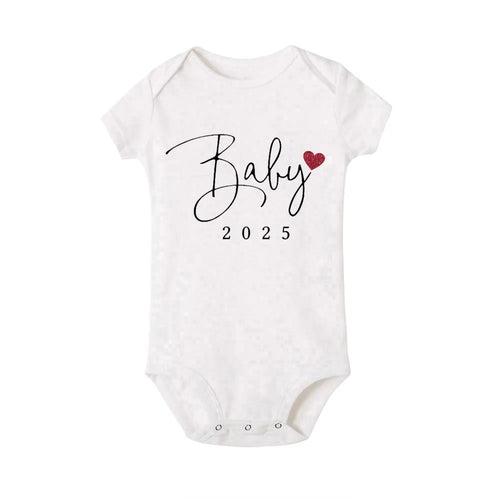 Baby Coming Soon 2025 Announcement Newborn Bodysuit Baby Romper Summer