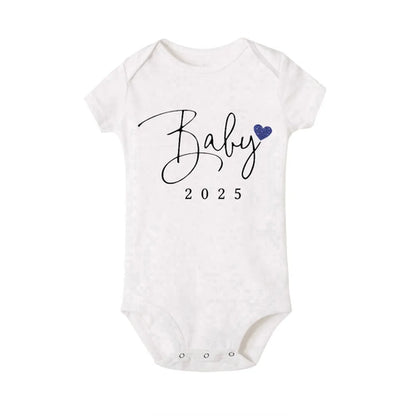 Baby Coming Soon 2025 Announcement Newborn Bodysuit Baby Romper Summer