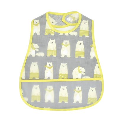 2023New Cartoon Pattern EVA Waterproof Pocket Lunch Feeding Bibs